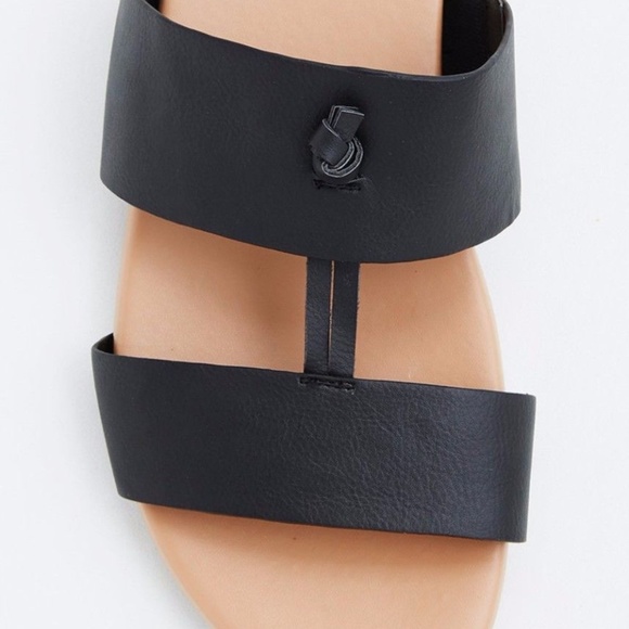 Torrid SANDALS 8 12.5 W Black Slides Flats - Picture 4 of 6